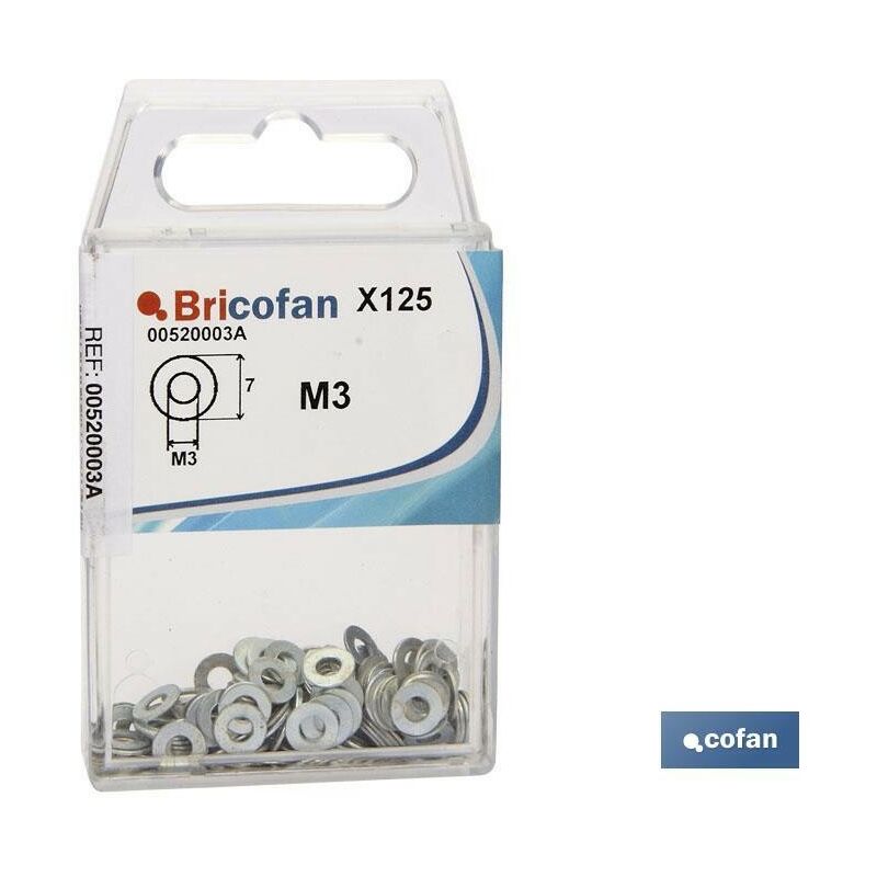 

Arandelas planas bl 200 uds din-125 m-3 z venta unitaria