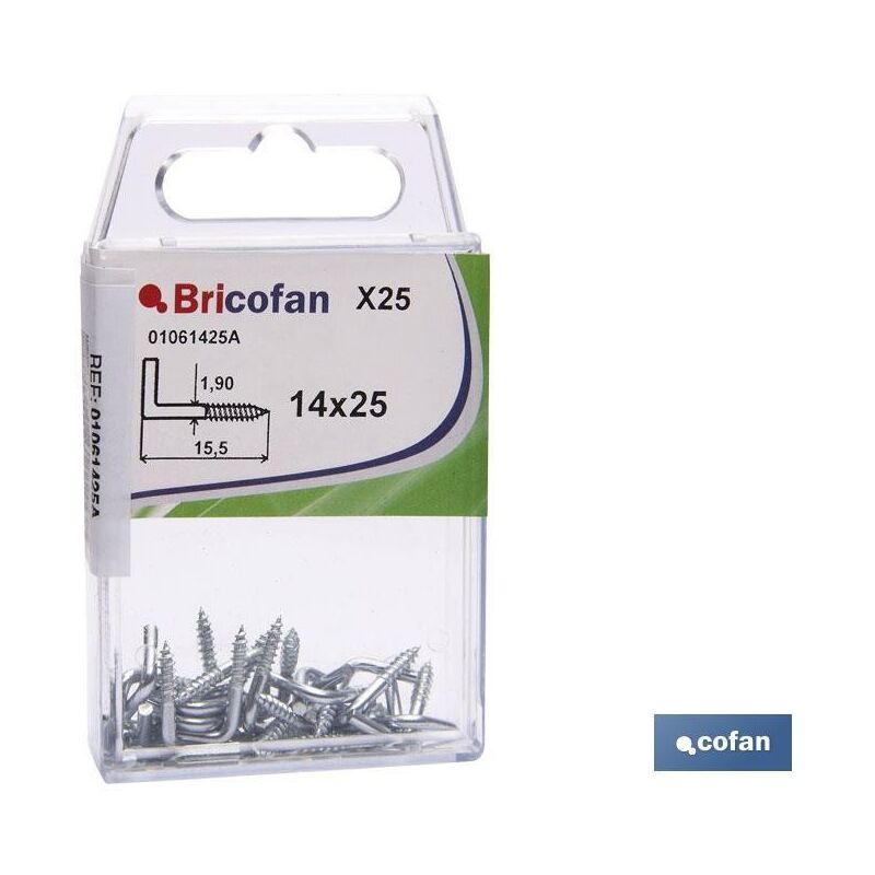 

Alcayata rosca bl 20 uds alcayata roscada 17x40 venta unitaria