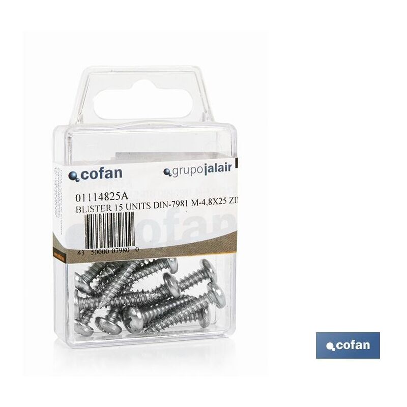 

Tornillo roscachapa bl 15 uds din-7981 m-39x25 z venta unitaria