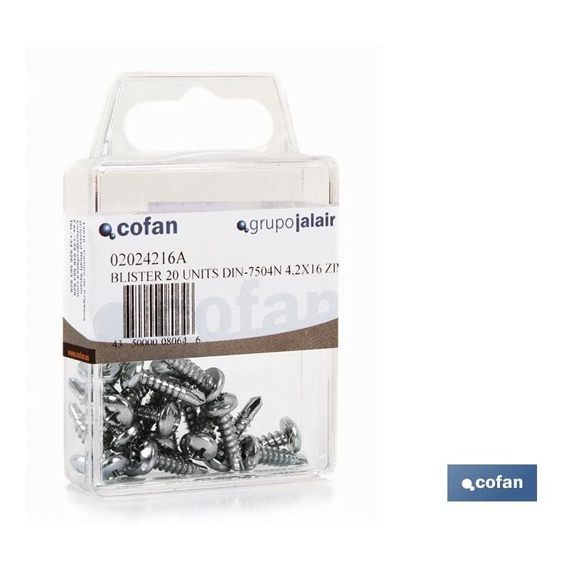 

Autotaladrantes cabeza cilindrica bl 10 uds din-7504n 42x19 z venta unitaria