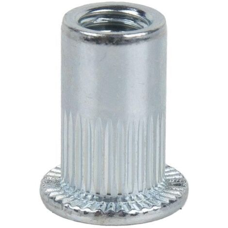 TUERCAS REMACHABLES RANURADAS ANCHAS ACERO M10