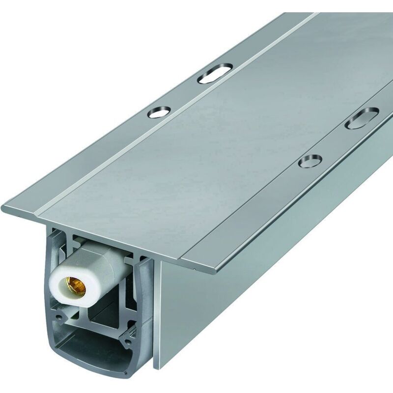 Planet - Türdichter ro-rd Zugluftstopper automatisch für Drehtüren Länge 1210mm Aluminium natur