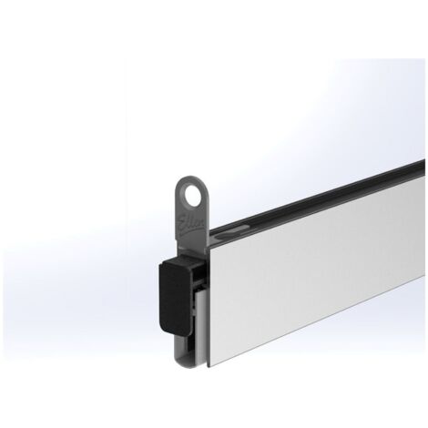 Türdichtung EllenMatic Soundproof Slim 1 stg.L.1083mm B.10mm Silik.blk silber