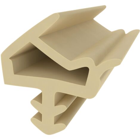 Türdichtung für Holztüren - Beige - Muster - 11 mm Falzbreite - 3 mm Nutbreite - Gummidichtung - Holzzargendichtung - Zugluft- und Schallschutz