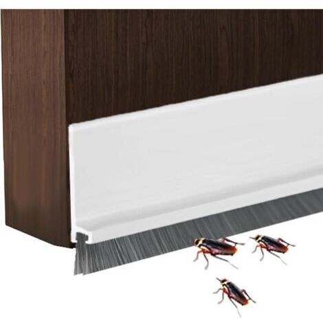 Türdichtung mit Schallabsorptionsmatte, H-förmige Türdichtung mit Schallabsorptionsmatte, verstellbare Türdichtung (weiß)