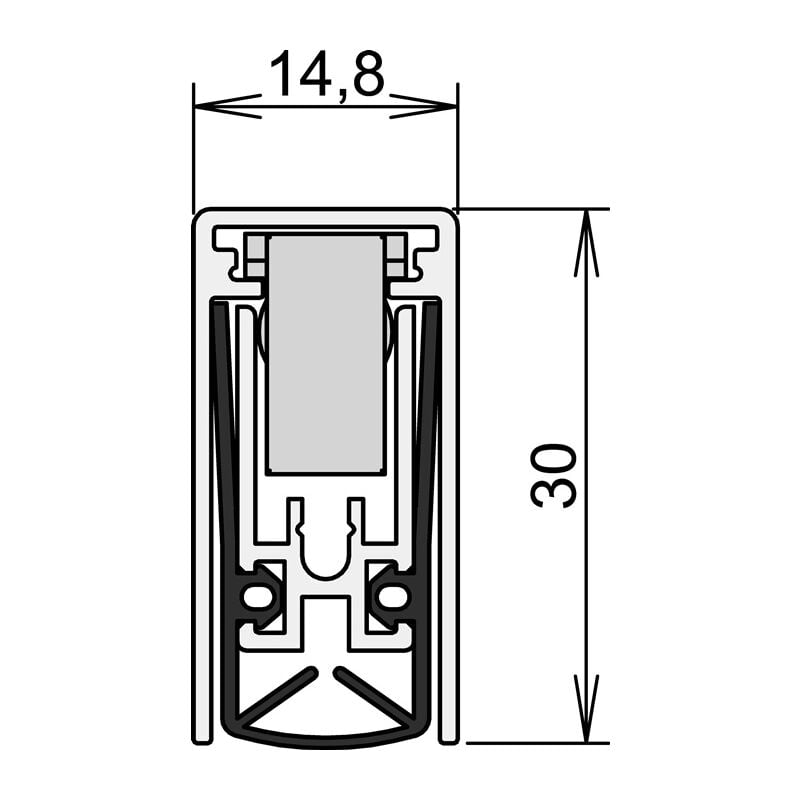 1-880-1085 Türdichtung Schall-Ex® L-15/30 ws 1-880 1-seitig Länge 1083 mm – Athmer | 04011881009149 1-880-1085 Türdichtung Schall-Ex® L-15/30 ws 1-880 1-seitig Länge 1083 mm – Athmer | 04011881009149