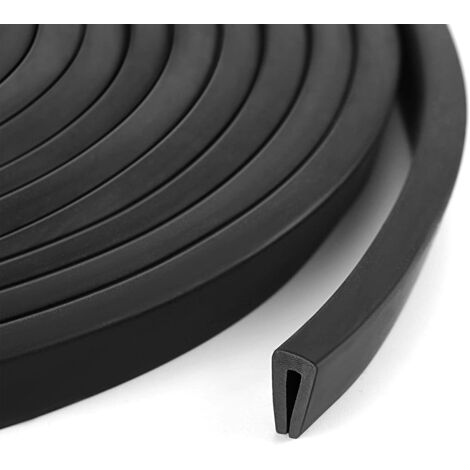 Türdichtung, Türschutz, Gummidichtung, U-förmiger Türkantenschutz, geeignet für Pkw, Lkw, SUVs, Vans, Türen, Wohnmobile (1,5 mm, 6 m)