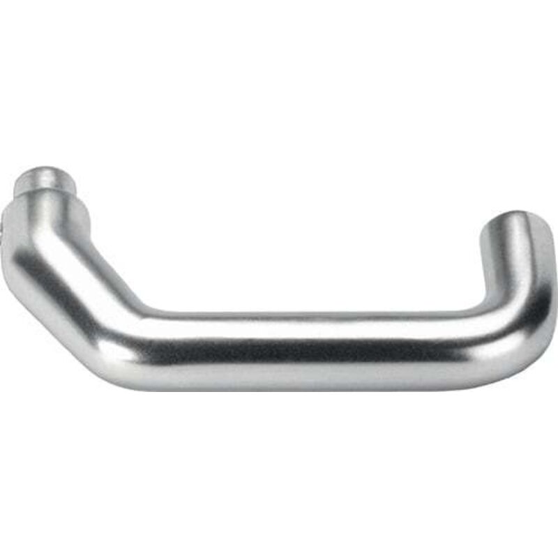 AMF - Béquille de porte 476L lm F1/naturel.Boîtier de serrure courbé vk 8mm - 15511