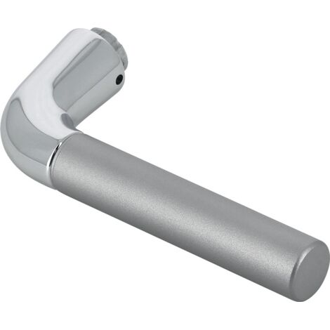 Türdrückerlochteil 1505 Alu.F49/F9-2 stahlfarben ma 4-KT.8mm DIN L/R