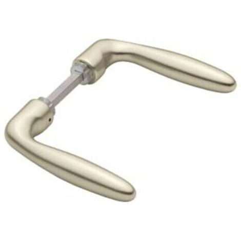 Türdrückerpaar Verona 1510 Aluminium F2 ohne Rosetten Vierkant 8 mm