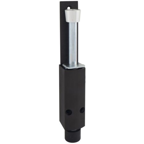 Türfeststeller 1222 Hub 60 mm, 35 x 225 mm, Aluminium dunkelbraun eloxiert