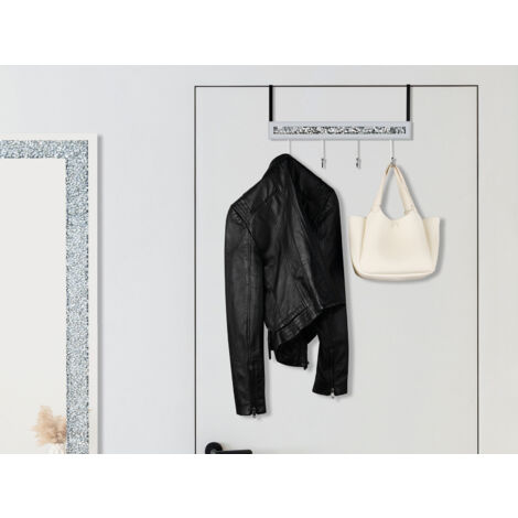 Türgarderobe GLITTY mit Spiegelglas und Glitzereffekt, Breite 40cm
