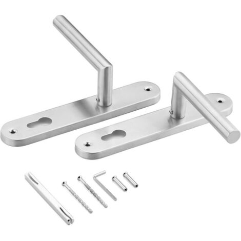 Türgriff – 2er-Set, 175 x 40 mm, Innentürgriff – Hohlhebelgriff auf der Rosette