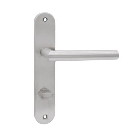 Türgriff 78 Drückergarnitur WC - Badezimmer Set  Silber  STELLA INX