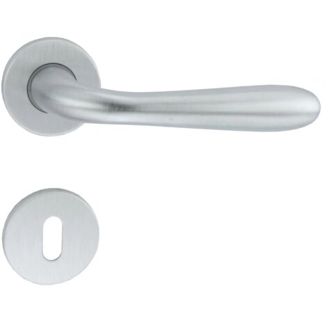 Türgriff Tropfenform chrom satiniert 45x117