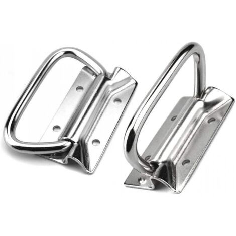 Türgriffe für Werkzeugkästen aus Edelstahl (2er-Pack, Silber)