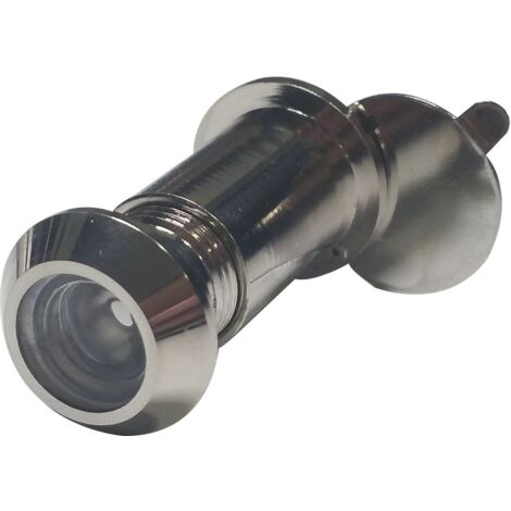 Türgucker ø 14 mm, Weitwinkel 170°, TS 25-45 mm, Messing vernickelt