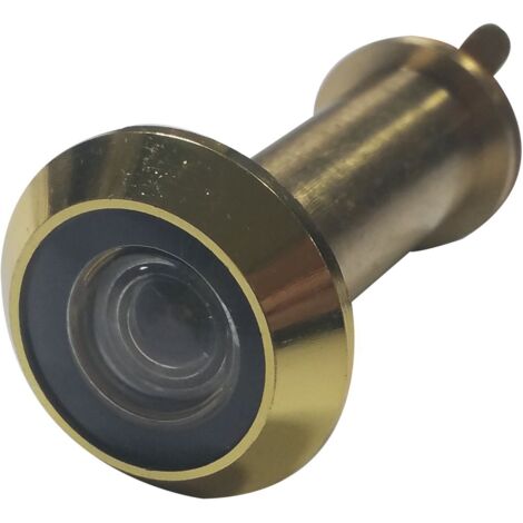 Türgucker ø 14 mm, Weitwinkel 200°, TS 35-55 mm, Messing poliert