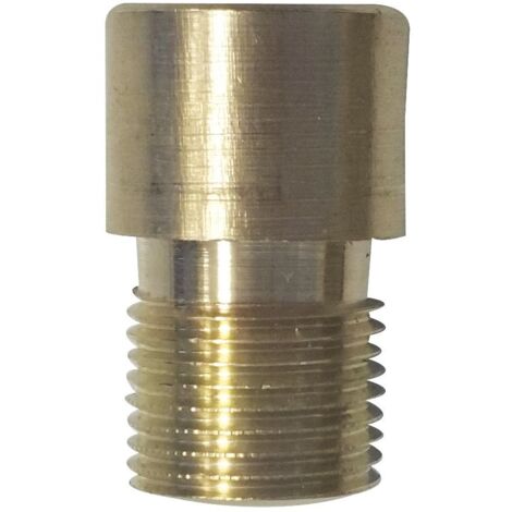 Türgucker-Verlängerung um 10 mm, f. Türgucker ø 12 mm, Messing blank
