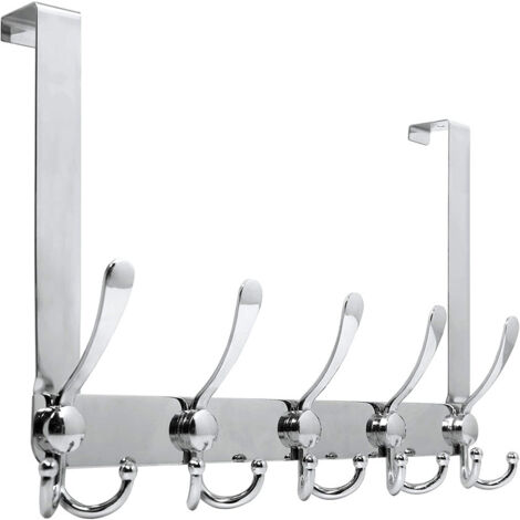 Türhänger Badezimmer Glastürhaken (Silber, 15 Haken)