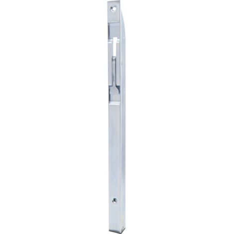 Türkantriegel U-Gehäuse mit Klapphebel. 300 x 18 x 17 mm, Hub 14,verzinkt silber