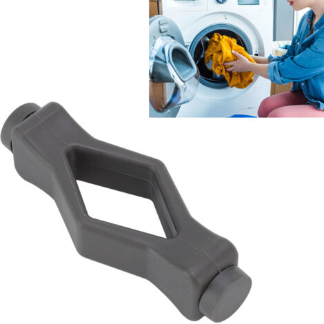 Türkeil für Frontlader-Waschmaschinen • Silikon • Magnetisch • 10 cm • Grau • 1 Stück + 3 Klebefolien
