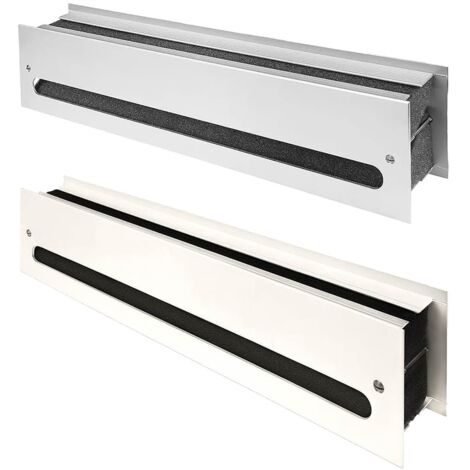 Türlüftungsgitter Schallschutz Belüftung 450x100mm mit Schrauben - Weiß RAL9010