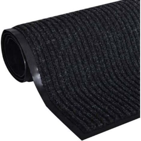 Türmatte 150 x 90 cm - Absorbierend - Schwarz gerippt