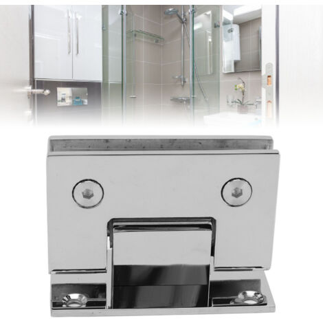 Türprofil für Badezimmerglas, 90°-Profil, Edelstahl, für rahmenlose Türen 8–12 mm
