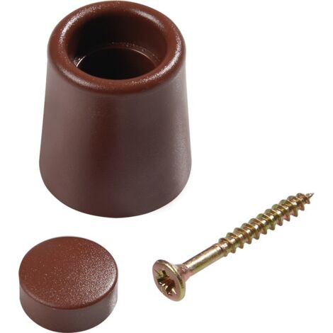 Türpuffer Ø 29 mm H.35 mm braun Dübelmontage (25 Stk.) - 501503