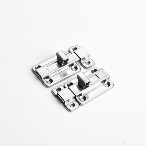 Türriegel, 4 Stück 2/3/4 Zoll Edelstahl-Sicherheitstürriegel mit Schrauben für alle Arten von Innentüren (Einheiten von 4 x 2 Zoll, 480 Stück/Packung (Schrauben enthalten))