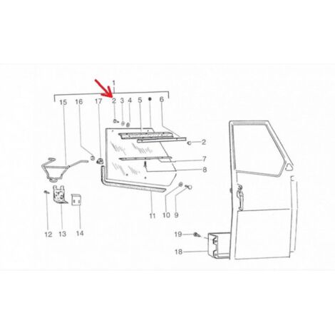 türscheibenniete für auto piaggio 50 ape 1980 567604