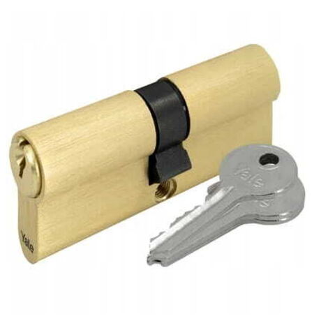 Türschlosseinsatz 30/35 Messing Gold