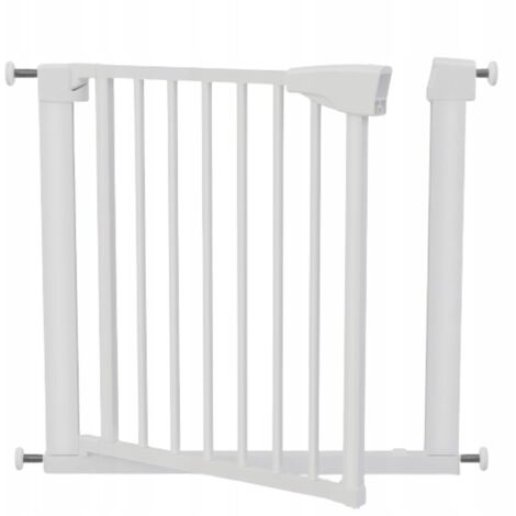 Türschutzgitter - 75 bis 110 cm - Weiß - Verstellbar - Installation ohne Bohren - Für Kinder und Tiere
