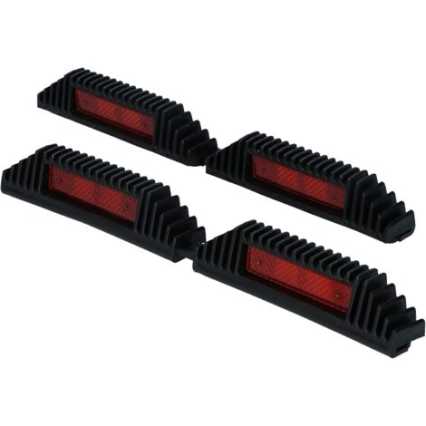 Türschutzleisten 220 mm Schwarz Doppelt
