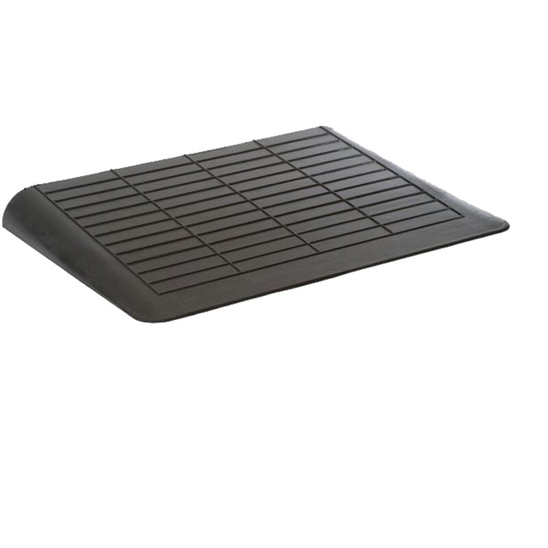 

Rampa para umbrales con 3 bordes biselados, 100 mm, capacidad de carga 2500 kg, para silla de ruedas
