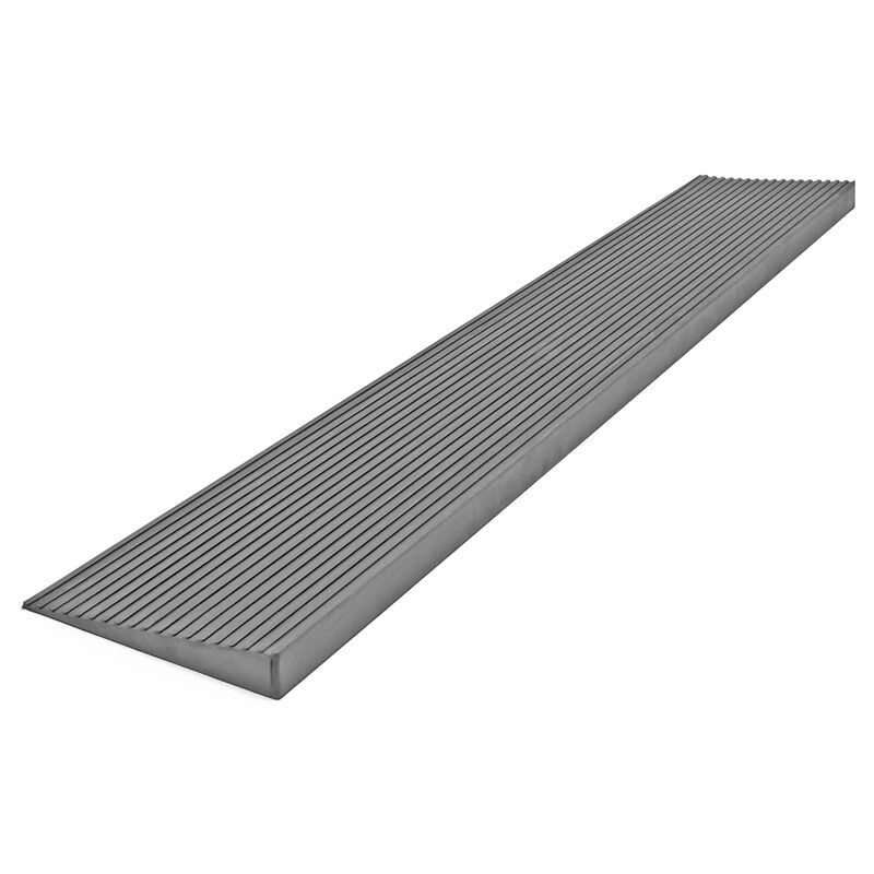 

Rampa de goma para umbrales 16 mm x 1000 mm gris con lámina adhesiva rampa para silla de ruedas