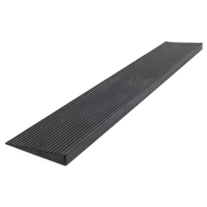 

Rampa de goma para umbrales 24 mm x 1000 mm negra con lámina adhesiva rampa para silla de ruedas