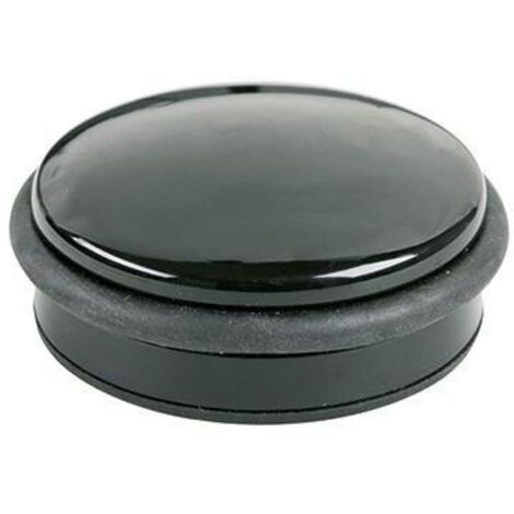 Türstopper 10 x 4 cm (D. x H) Metall/Gummi schwarz