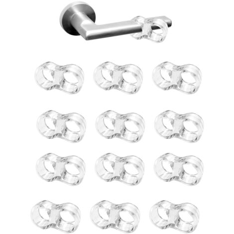 Türstopper 12 Stück PVC Türgriffstopper Türstoßstange Silikon Tür Anti-Türgriffschutz (Transparent)