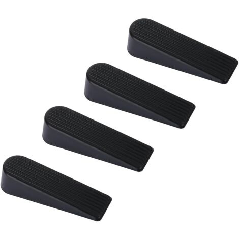 Türstopper, 4er-Pack Gummi-Türstopper, Upgrade-Türstopper, 100 % Silikon, ungiftig, kein Geruch, schwarz
