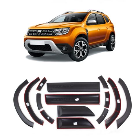 Türverkleidungen und Schutzleisten-Set, schwarz, für Dacia Duster 2018 bis 2023