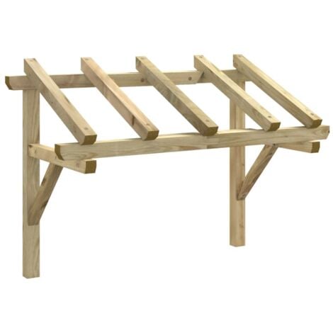 Türvordach 150x100x100 cm Kiefer Massivholz vidaXL