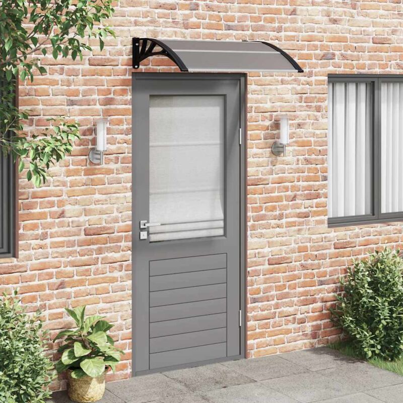 Türvordach Schwarz 100x75 Cm Polycarbonat Vidaxl