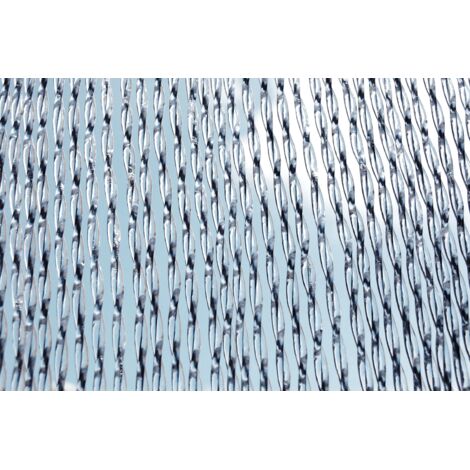 Türvorhang "Albi 1" 90 x 210 cm transparent/schwarz