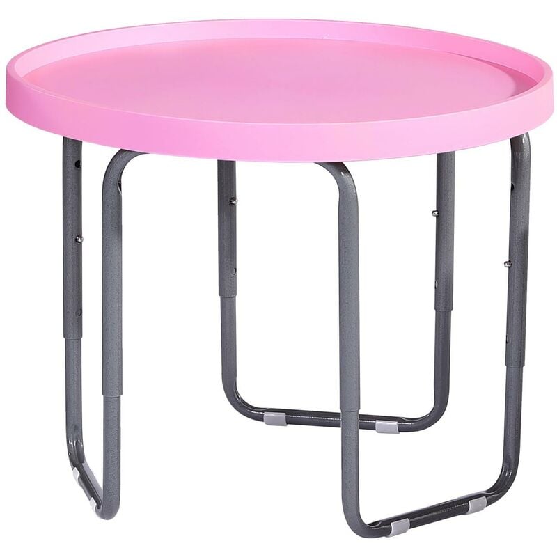 Tuff Spot Round Junior Mixing Play Tray 60cm with Height Adjustable Stand - pink - Pink