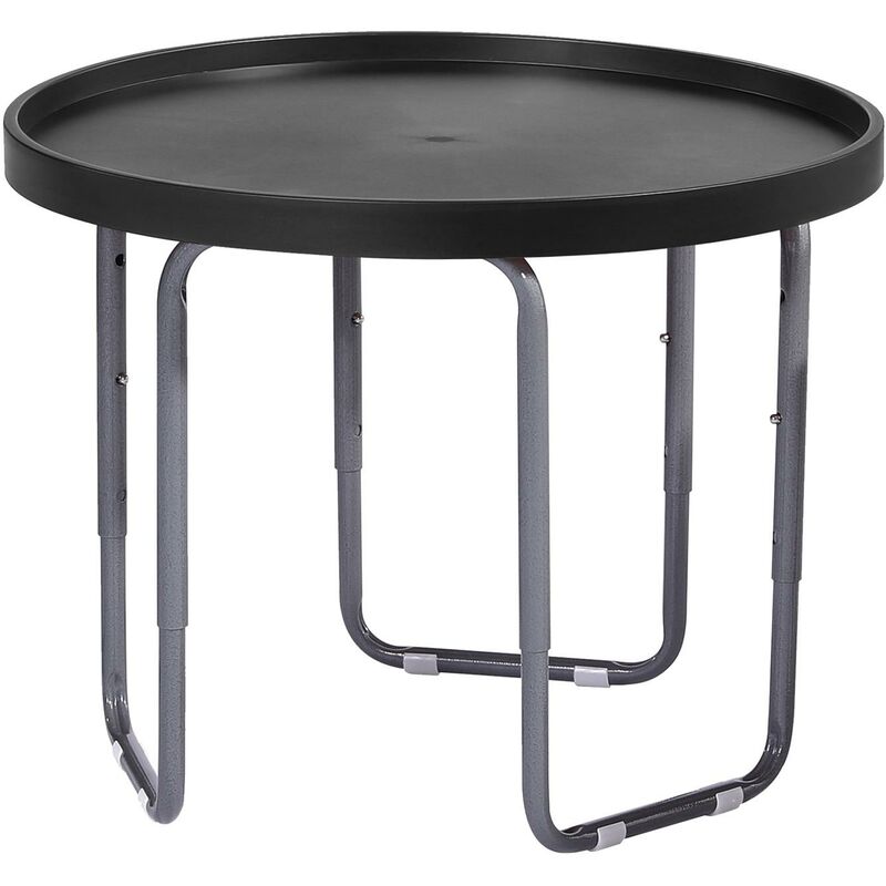Tuff Spot Round Junior Mixing Play Tray 60cm with Height Adjustable Stand - black - Black