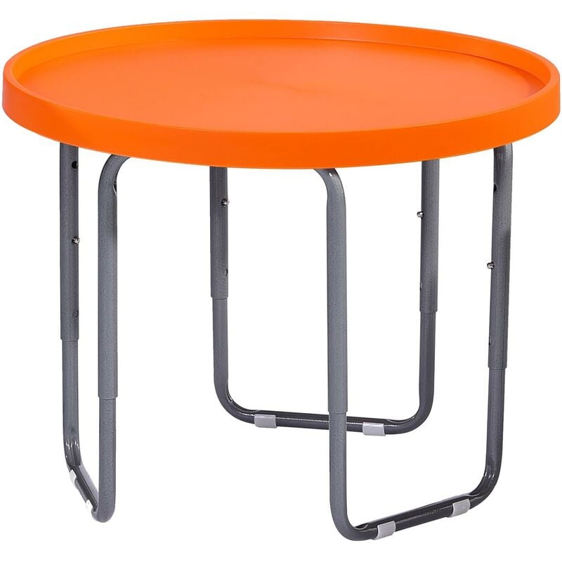 Tuff Spot Round Junior Mixing Play Tray 60cm with Height Adjustable Stand - orange - Orange