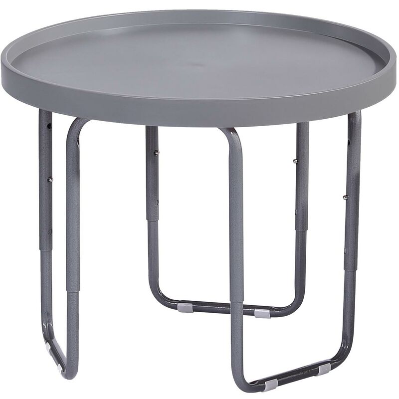 Tuff Spot Round Junior Mixing Play Tray 60cm with Height Adjustable Stand - grey - Grey