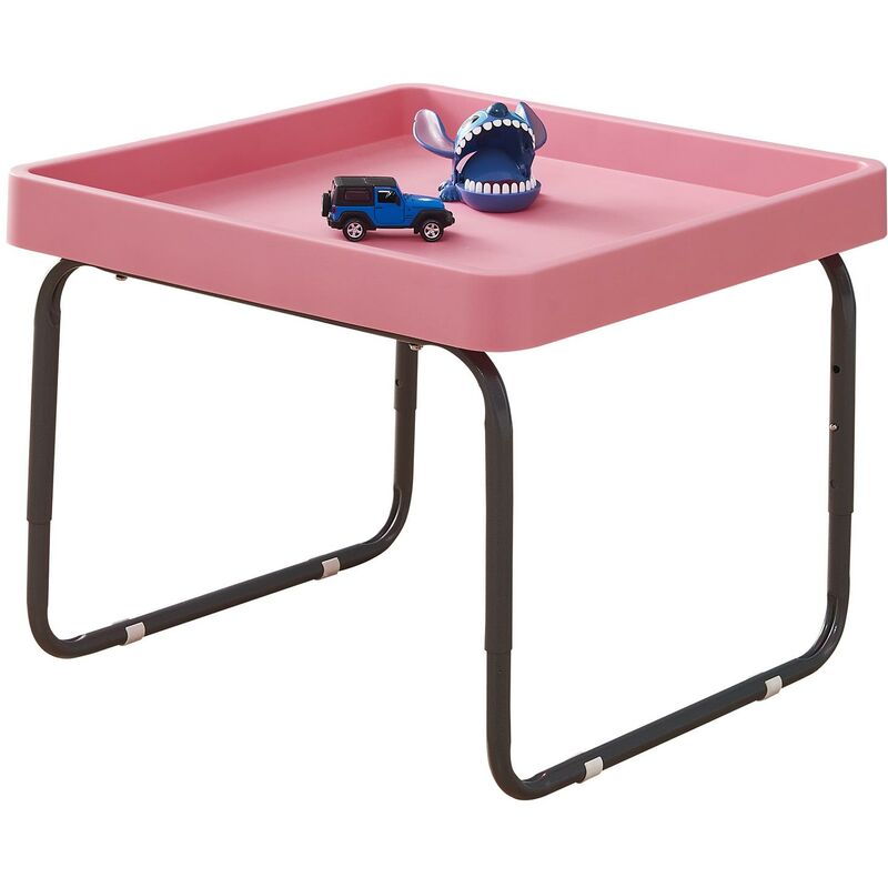 Tuff Spot Square Junior Mixing Play Tray 70cm with Height Adjustable Stand - pink - Pink